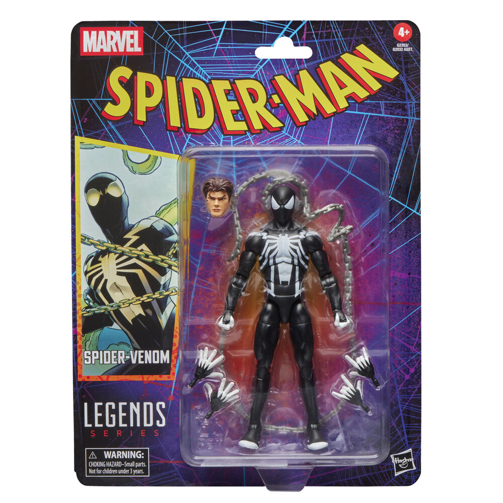 Spider-Man Marvel Legends Retro Collection Spider-Venom Action Figure 15cm – Hasbro – Ginga Toys