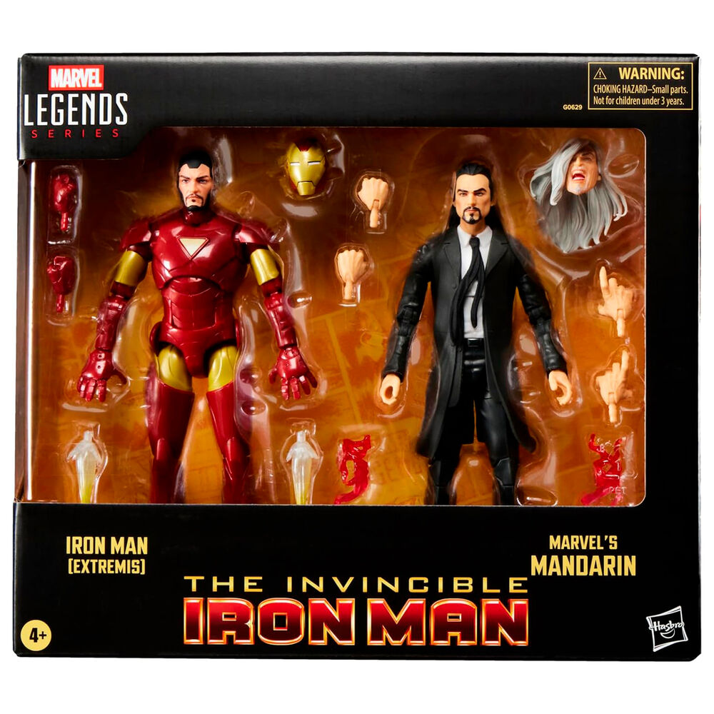 Marvel Legends The Invincible Iron Man Extremis & Mandarin 2-Pack Action Figures 15cm – Hasbro – Ginga Toys