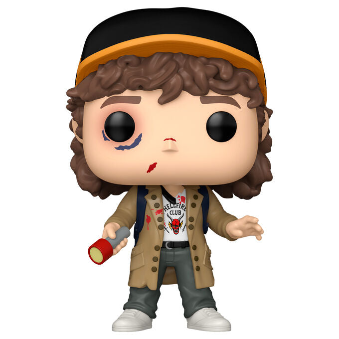 Funko Stranger Things 5 Pop! Television #1800 Dustin Henderson (Battle Damaged) Vinyl Figure - Ginga Toys