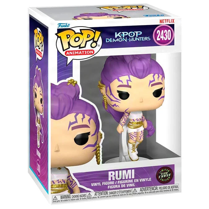 FUNKO POP! KPop Demon Hunters Rumi What It Sounds Like #2430 CHASE Vinyl Figure 12cm