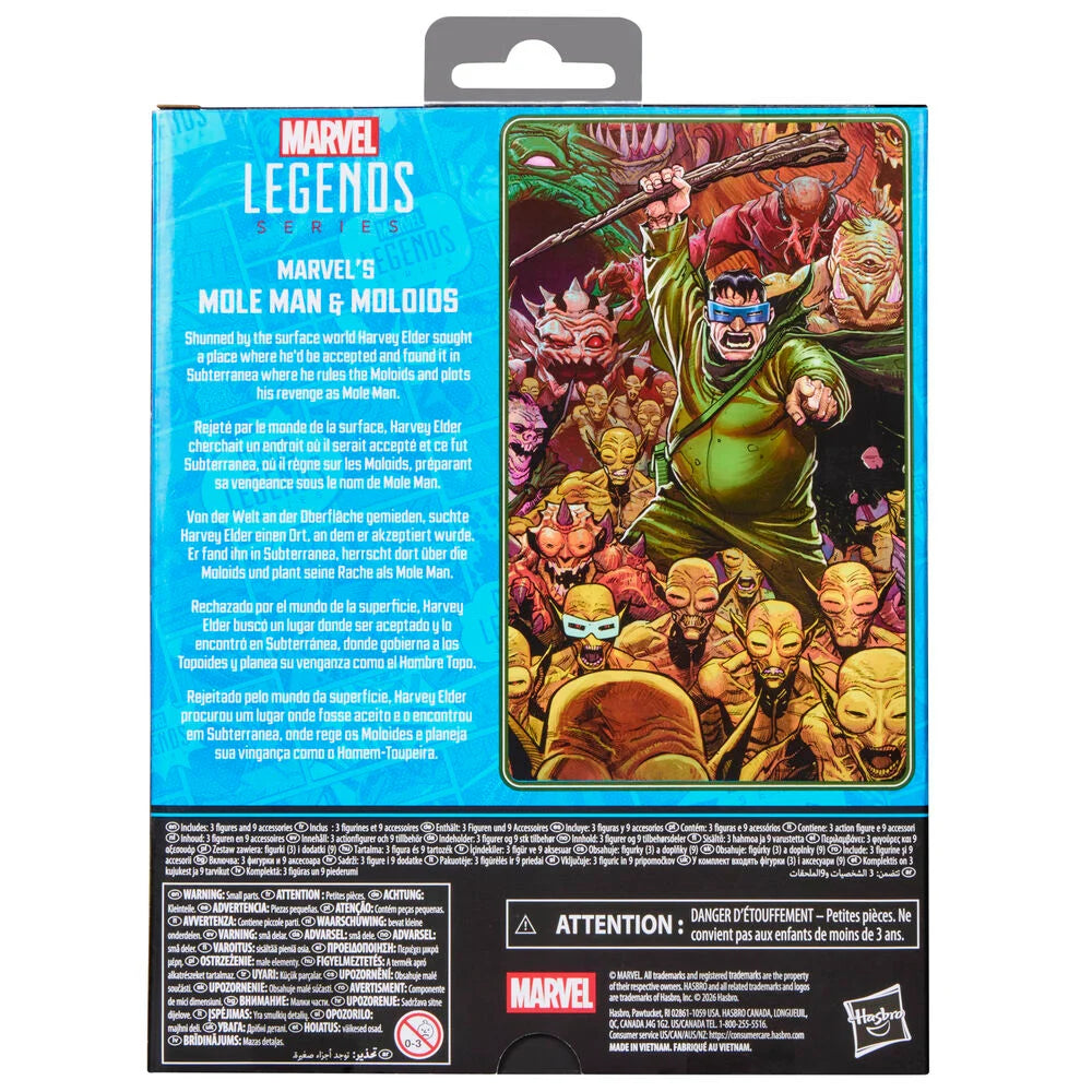 HASBRO Marvel Legends Fantastic Four Mole Man and Moloids 3-Pack action figures - Ginga Toys