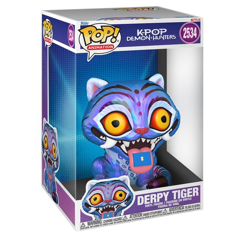 FUNKO POP KPop Demon Hunters Derpy Tiger #2534 Jumbo 25cm vinyl figure - Ginga Toys