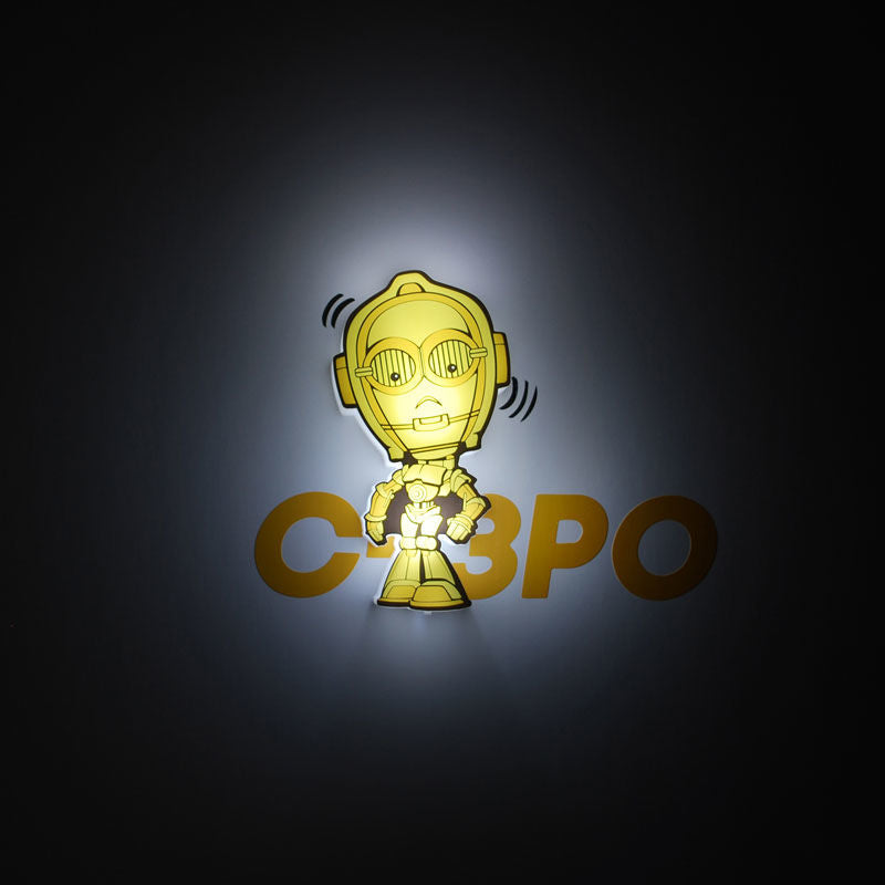 3D Light FX Star Wars C-3PO 3D Deco Mini-Sized Sticker LED Wall Light - Ginga Toys