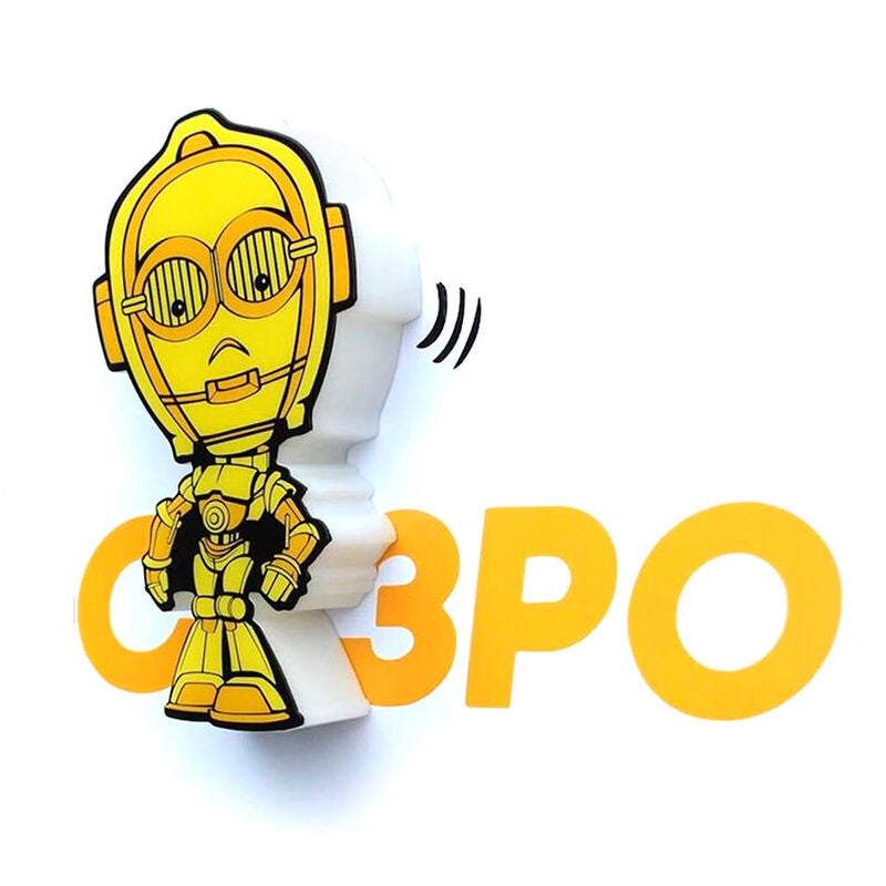 3D Light FX Star Wars C-3PO 3D Deco Mini-Sized Sticker LED Wall Light - Ginga Toys