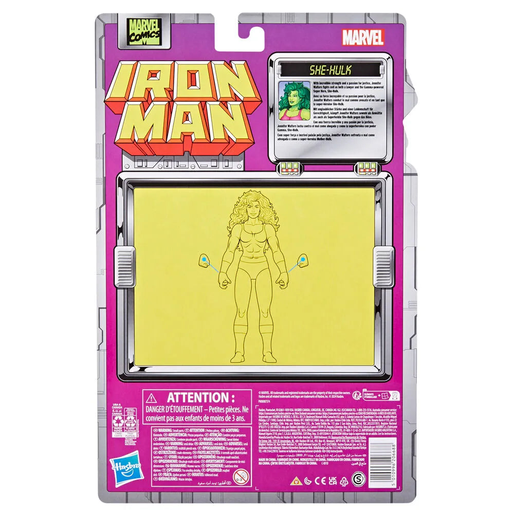 Iron Man Marvel Legends Retro Collection She-Hulk Figure - Ginga Toys