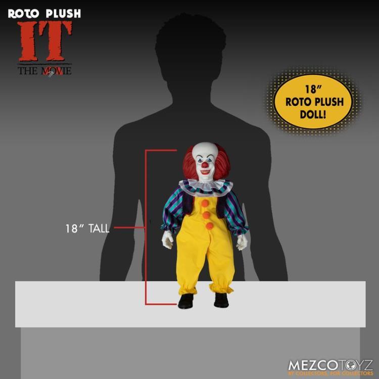 IT (1990) Mezco Designer Series Pennywise Roto Plush Doll - Mezco Toyz - Ginga Toys
