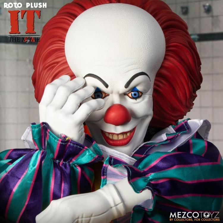 IT (1990) Mezco Designer Series Pennywise Roto Plush Doll - Mezco Toyz - Ginga Toys