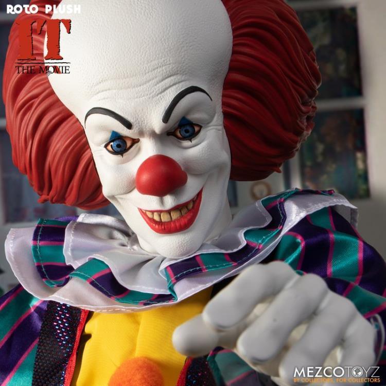 IT (1990) Mezco Designer Series Pennywise Roto Plush Doll - Mezco Toyz - Ginga Toys
