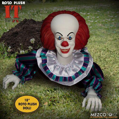 IT (1990) Mezco Designer Series Pennywise Roto Plush Doll - Mezco Toyz - Ginga Toys