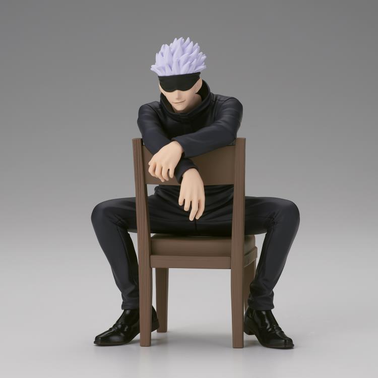 A white haired young anime boy, blindfolded, freddy