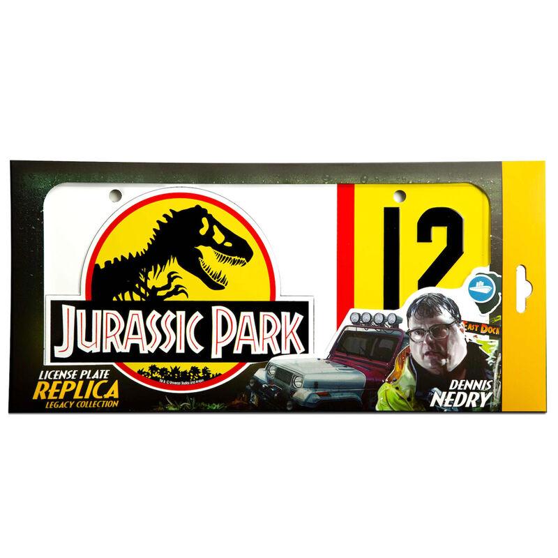 Jurassic Park Dennis Nedry License Plate Replica - Doctor Collector - Ginga Toys