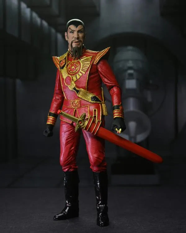 King Features Flash Gordon Ultimate Ming the Merciless Figure (Red Military Outfit) - Ginga Toys