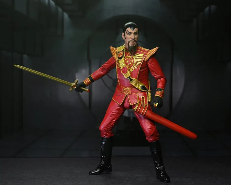 King Features Flash Gordon Ultimate Ming the Merciless Figure (Red Military Outfit) - Ginga Toys