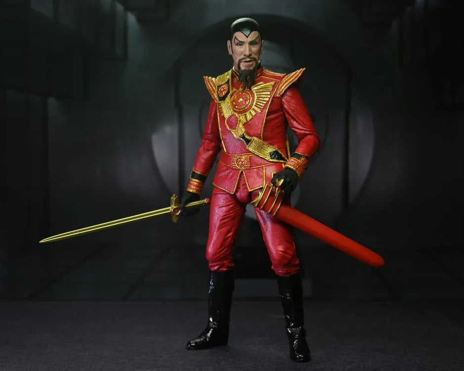 King Features Flash Gordon Ultimate Ming the Merciless Figure (Red Military Outfit) - Ginga Toys
