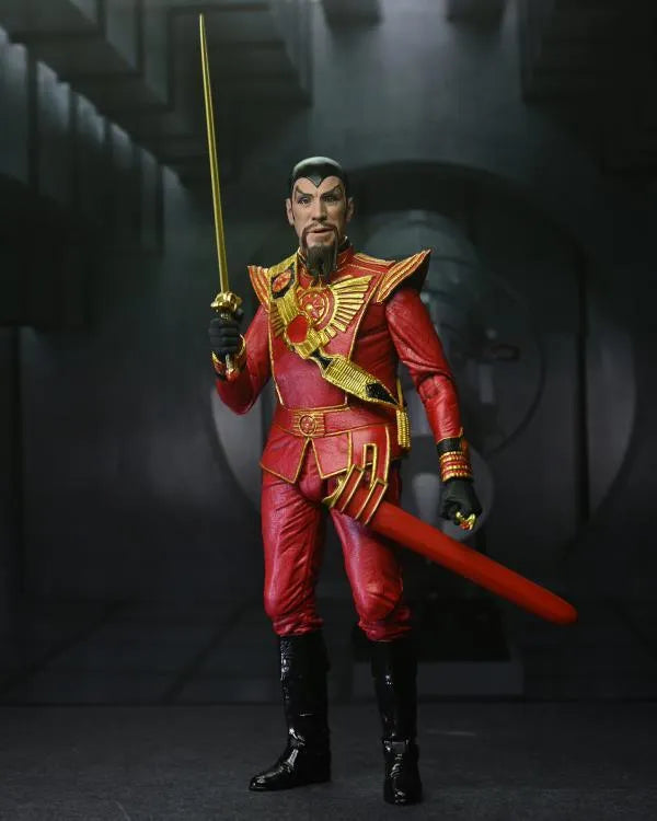 King Features Flash Gordon Ultimate Ming the Merciless Figure (Red Military Outfit) - Ginga Toys