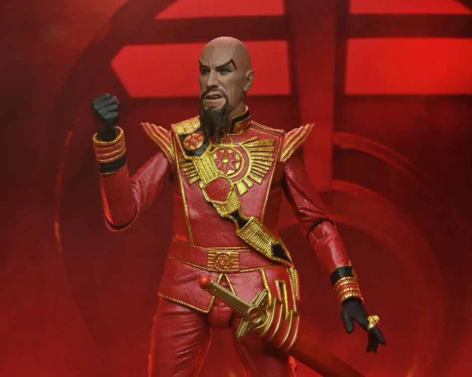 King Features Flash Gordon Ultimate Ming the Merciless Figure (Red Military Outfit) - Ginga Toys