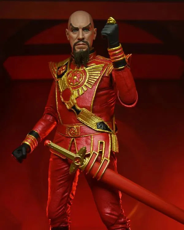 King Features Flash Gordon Ultimate Ming the Merciless Figure (Red Military Outfit) - Ginga Toys