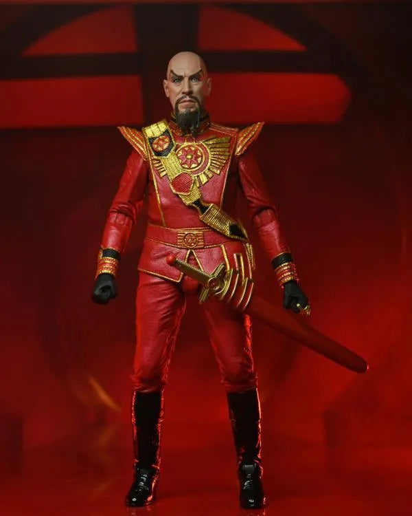 King Features Flash Gordon Ultimate Ming the Merciless Figure (Red Military Outfit) - Ginga Toys