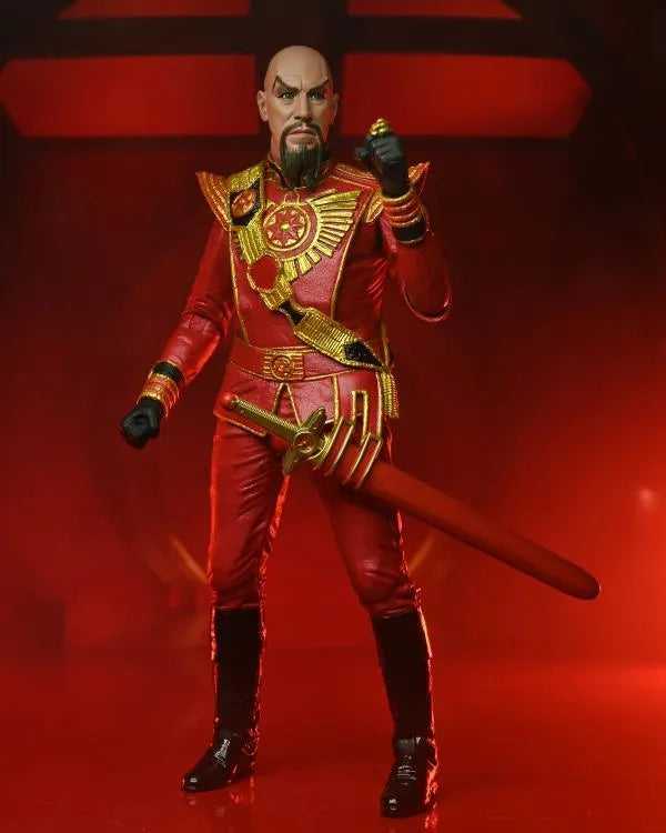 King Features Flash Gordon Ultimate Ming the Merciless Figure (Red Military Outfit) - Ginga Toys