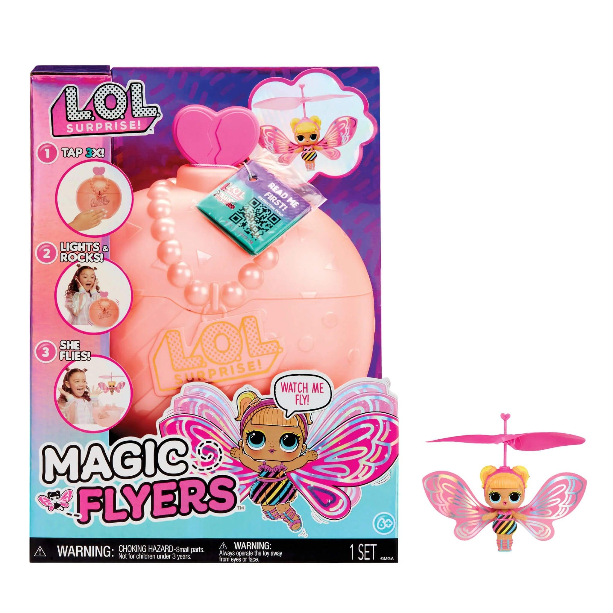 LOL Surprise Magic Flyers: Flutter Star - Hand Guided Flying Doll - MGA - Ginga Toys
