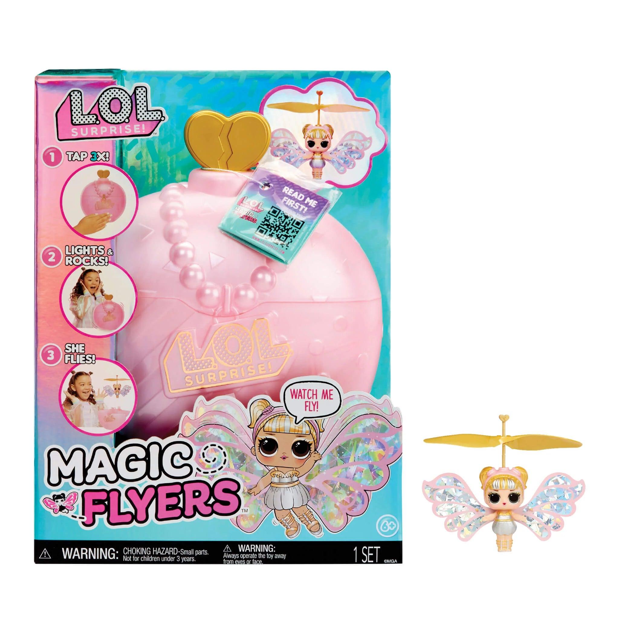 LOL Surprise Magic Flyers: Sky Starling- Hand Guided Flying Doll - MGA - Ginga Toys