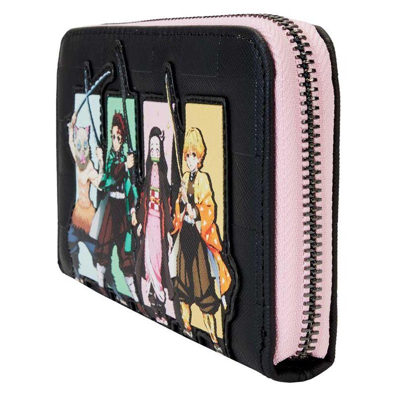 Loungefly Demon Slayer Heroes Group Zip Around Wallet - Ginga Toys
