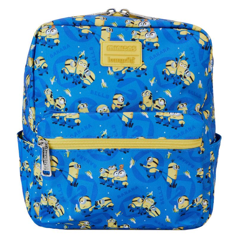 Loungefly Despicable Me Minions All-Over Print Nylon Square Mini Backpack - Ginga Toys