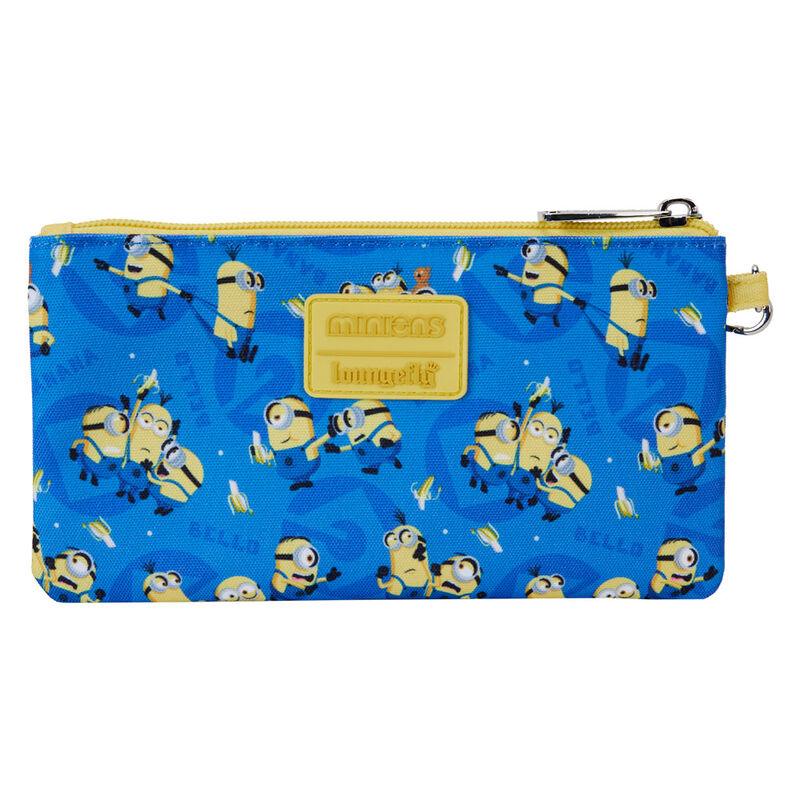 Loungefly Despicable Me Minions All-Over Print Nylon Zipper Pouch Wristlet - Ginga Toys