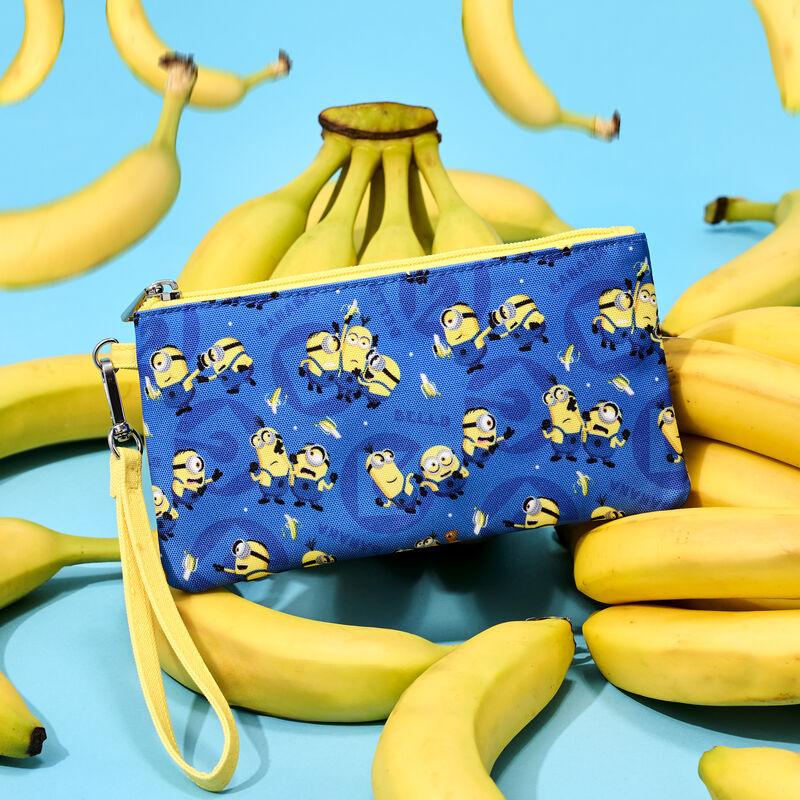 Loungefly Despicable Me Minions All-Over Print Nylon Zipper Pouch Wristlet - Ginga Toys