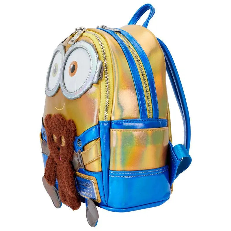 Loungefly Despicable Me Minions Bob Iridescent Cosplay Mini Backpack