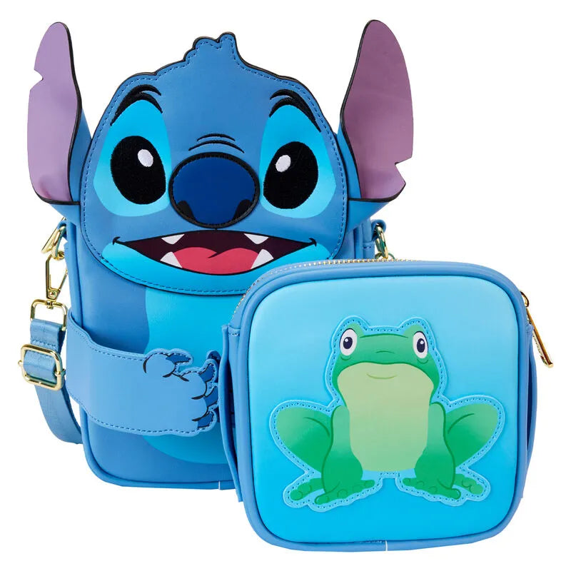 Loungefly Disney Lilo and Stitch - Stitch Camping Crossbuddies Crossbody Bag with Coins Bag - Ginga Toys