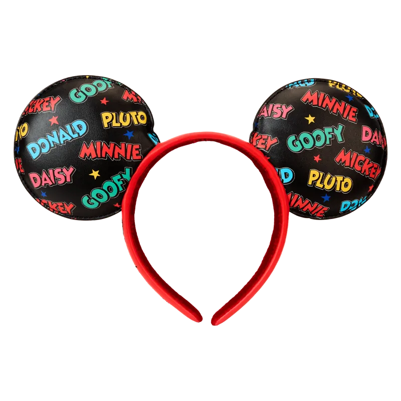 Loungefly Disney Mickey & Friends Classic All-Over Print Mini Backpack With Ear Headband - Ginga Toys