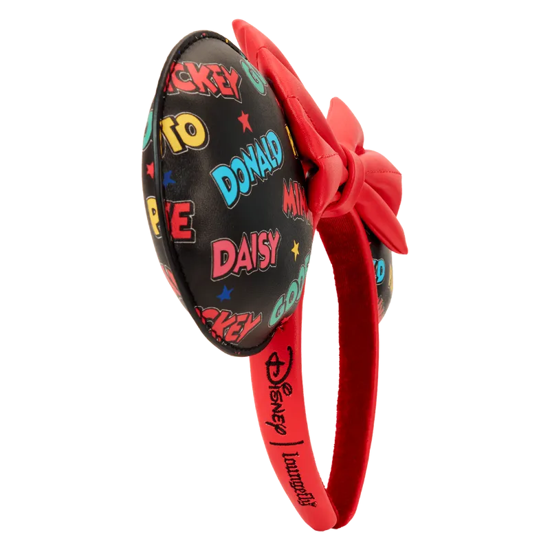 Loungefly Disney Mickey & Friends Classic All-Over Print Mini Backpack With Ear Headband - Ginga Toys