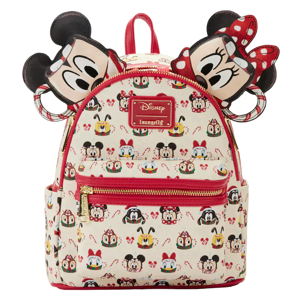 Loungefly Disney Mickey & Minnie Mouse Hot Cocoa Mini Backpack & Ear Headband - Loungefly - Ginga Toys