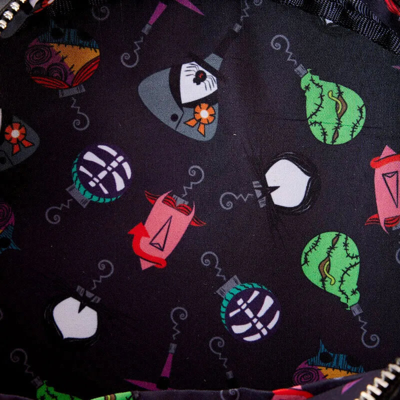 Loungefly Disney Nightmare Before Christmas Wreath String Lights Glow Crossbody Bag - Ginga Toys