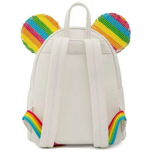 Loungefly Disney Sequin Rainbow Minnie Mouse Mini Backpack - Loungefly - Ginga Toys