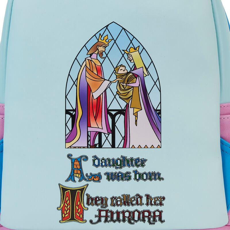 Loungefly Disney Sleeping Beauty Castle Three Good Fairies Stained Glass Mini Backpack - Loungefly - Ginga Toys