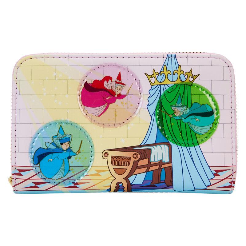 Loungefly Disney Sleeping Beauty Castle Three Good Fairies Stained Glass Wallet - Loungefly - Ginga Toys