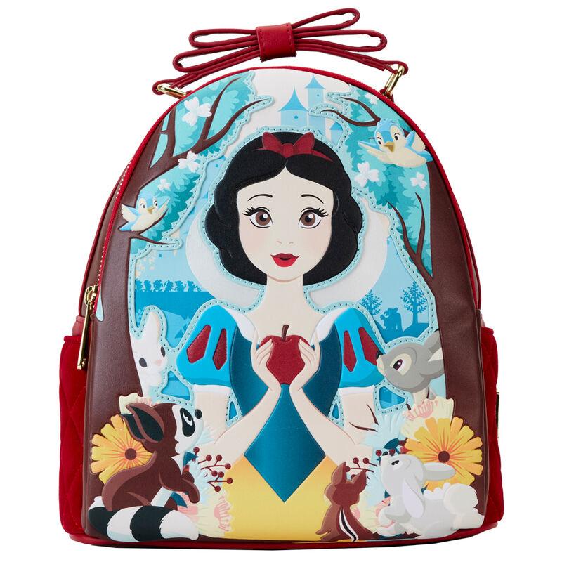 Loungefly Disney Snow White Classic Apple Quilted Velvet Mini Backpack - Loungefly - Ginga Toys