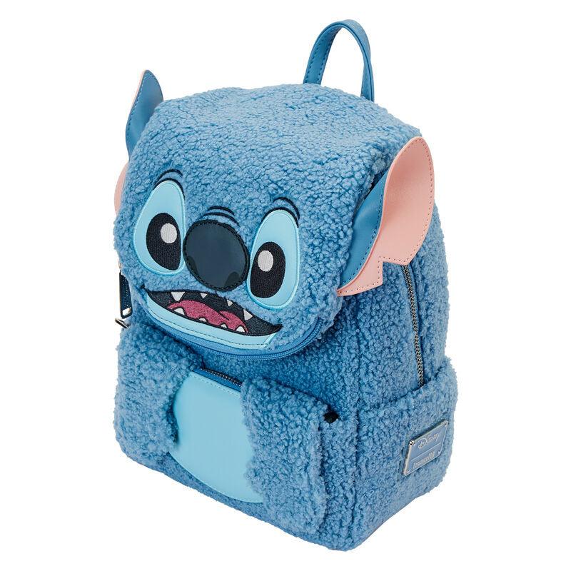Loungefly Disney Stitch Plush Sherpa Cosplay Mini Backpack - Loungefly - Ginga Toys