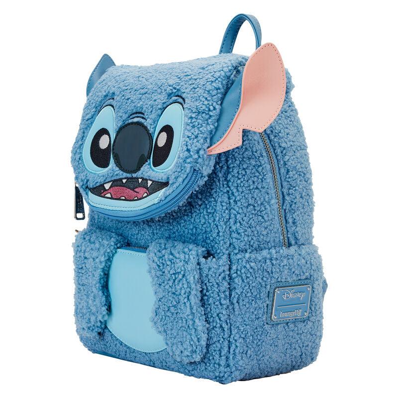Loungefly Disney Stitch Plush Sherpa Cosplay Mini Backpack - Loungefly - Ginga Toys
