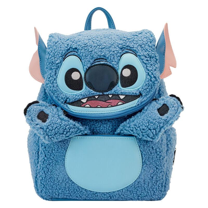 Loungefly Disney Stitch Plush Sherpa Cosplay Mini Backpack - Loungefly - Ginga Toys