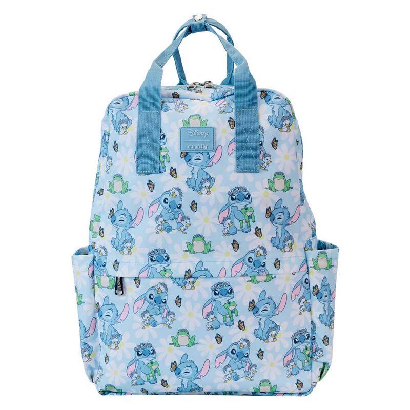 Loungefly Disney Stitch Springtime Daisy All-Over Print Nylon Full-Size Backpack - Ginga Toys