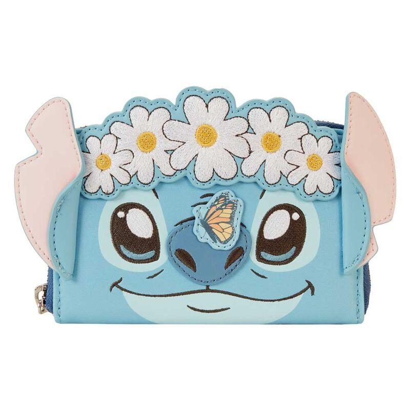 Loungefly Disney Stitch Springtime Daisy Cosplay Zip Around Wallet - Ginga Toys