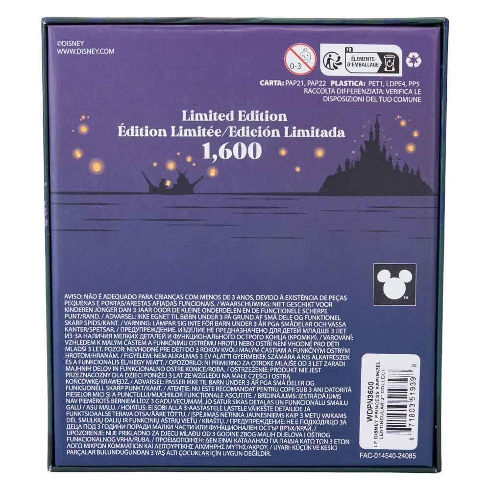 Loungefly Disney Tangled Rapunzel Princess Series 3" Collector Box Lenticular Pin - Ginga Toys