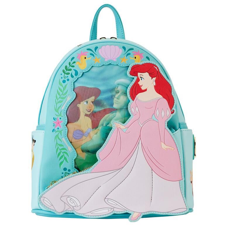 Loungefly Disney The Little Mermaid Princess Series Lenticular Mini Backpack - Loungefly - Ginga Toys