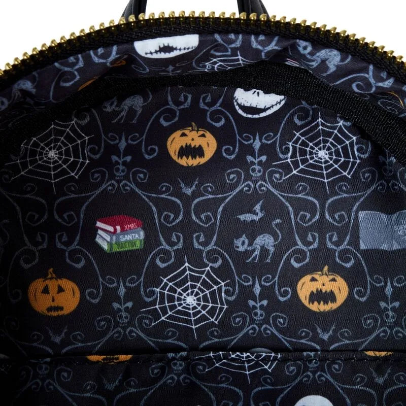 Loungefly Disney The Nightmare Before Christmas Scientific Method Bedtime Jack Cosplay Glow Mini Backpack - Ginga Toys