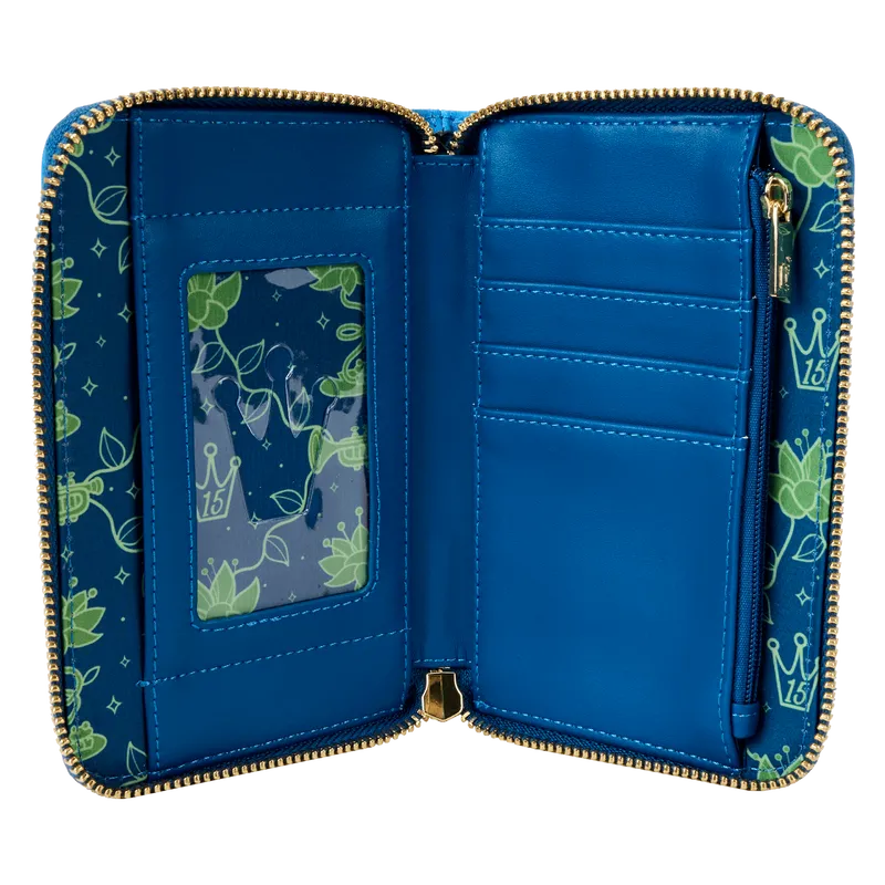 Loungefly Disney The Princess And The Frog 15th Anniversary Evening Star Glow Zip Around Wallet - Ginga Toys