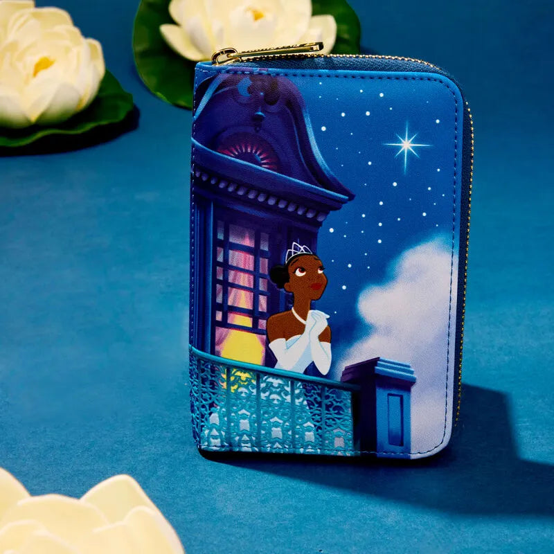 Loungefly Disney The Princess And The Frog 15th Anniversary Evening Star Glow Zip Around Wallet - Ginga Toys