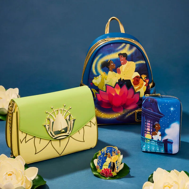 Loungefly Disney The Princess And The Frog 15th Anniversary Evening Star Glow Zip Around Wallet - Ginga Toys